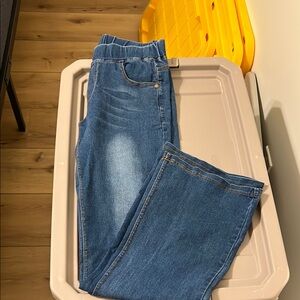 Blue Women's Bell Bottom Jeans